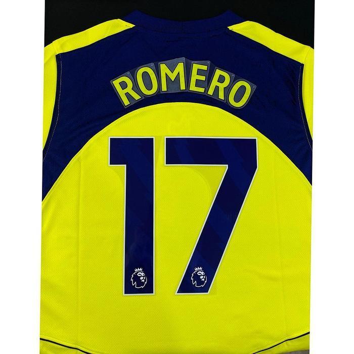 FLASH SALE - NNS SPURS 2025/26 3RD = ROMERO (17). Original nameset for Jersey. Avery Dennison.