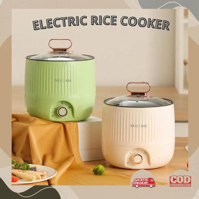 Panci Masak Listrik Multifungsi Penanak Nasi Listrik Antilengket, Peralatan Masak Hot Pot