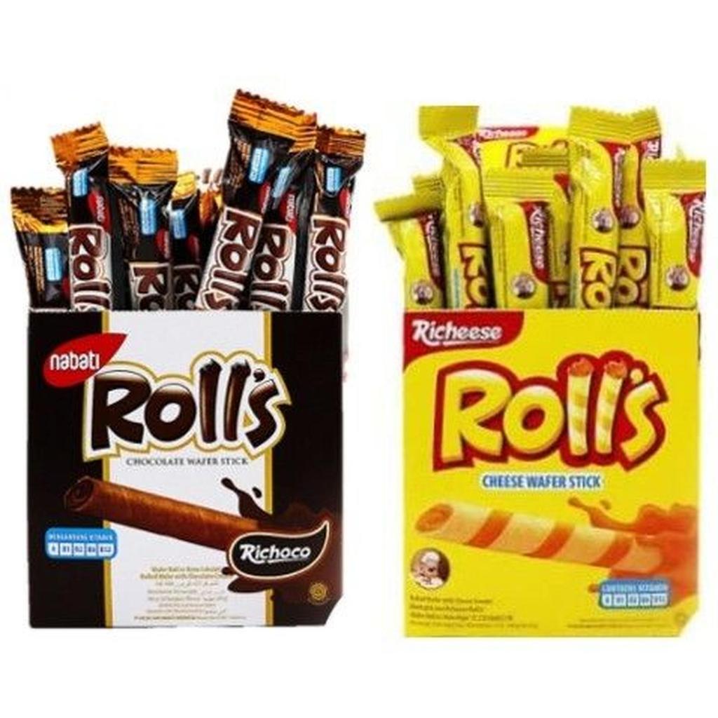 ECERAN NABATI ROLLS KEJU /NABATI ROLLS COKELAT /NABATI ROLLS