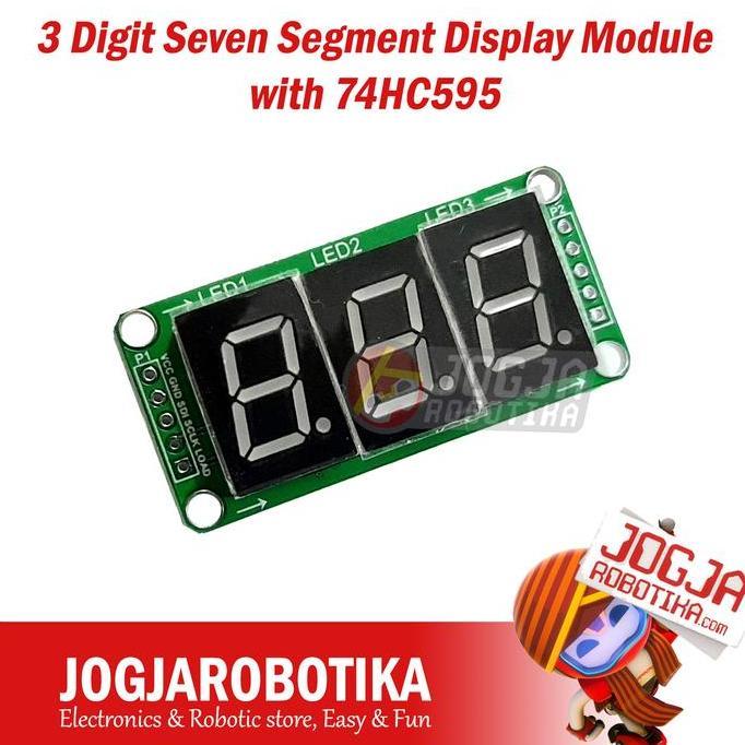 3 Digit Seven Segment Display Module With 74Hc595