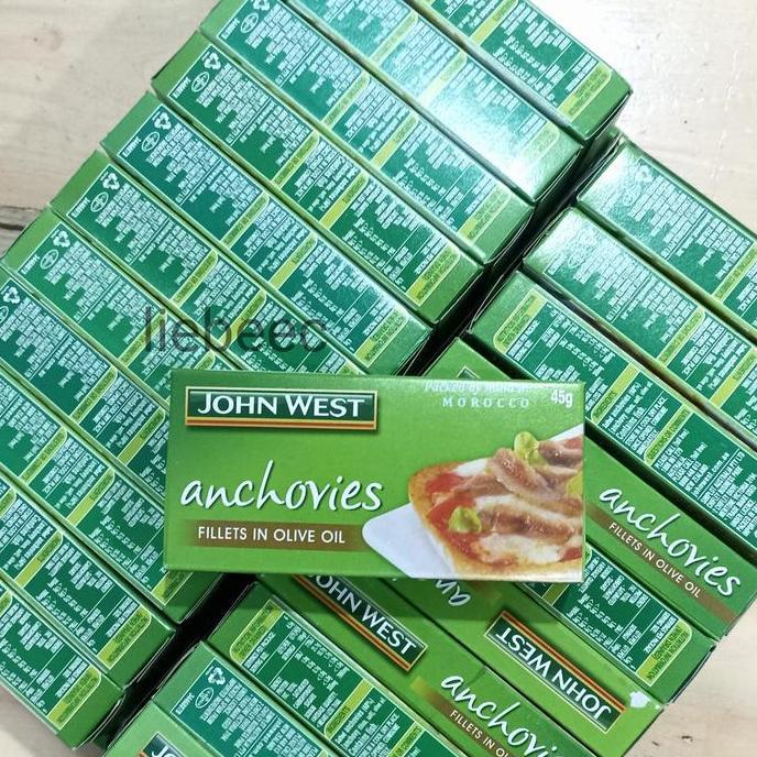 Anchovy ANCHOVIES Fillets in Olive Oil JOHN WEST 45GR / 45 GR