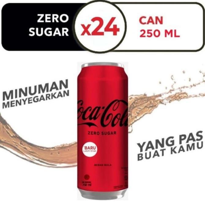 Dry- Coca Cola Zero 250Ml Kaleng