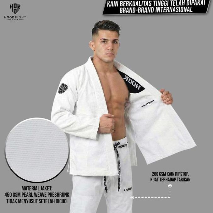 Bjj Gi Hook Baju Jiujitsu Seragam Jujitsu GH011 Ready