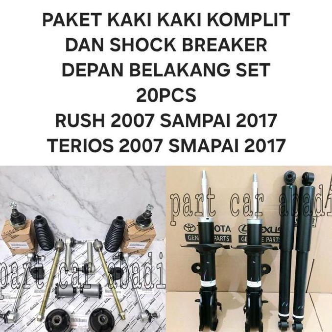 MANGONAQ Paket PNP ShockBreaker Shock Breaker Dan Kaki Kaki Komplit Depan Belakang Full Set Rush Ter
