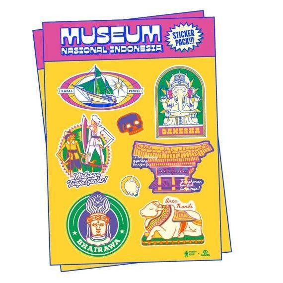 Goodseller- Sticker Set Dagadu Official Merch Museum Nasional Indonesia