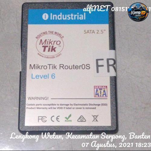 SSD 32GB Mikrotik lisensi level 6 bisa Upgrade