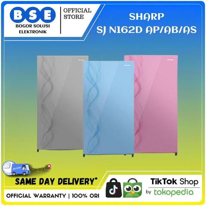 Goodseller- Kulkas 1 Pintu Sharp SJ N162D AP/AB/AS Sharp Kulkas 133L SJN162D