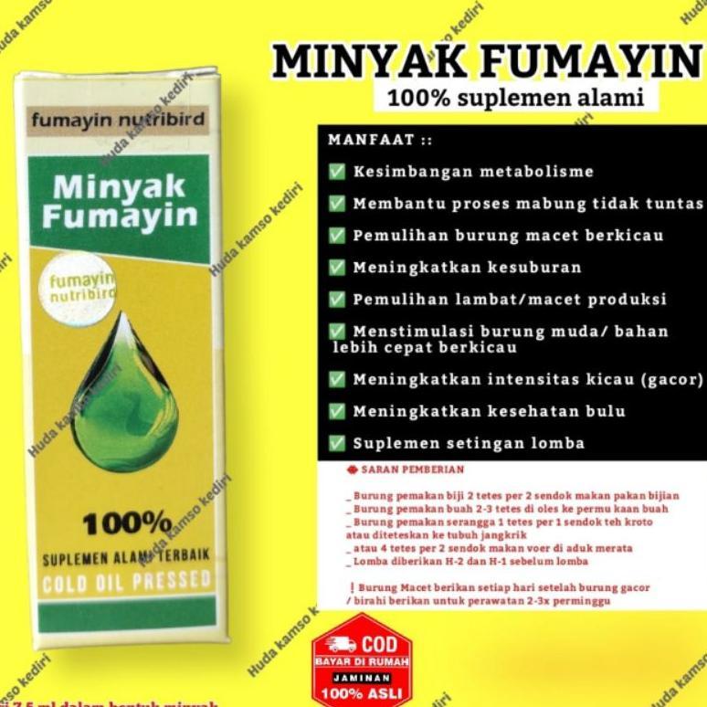 Ready Stok MINYAK FMYN + MINYAK FUMAYIN + PROTEIN NABATI UNTUK BURUNG + PENAMBAH BIRAHI BURUNG + PEN