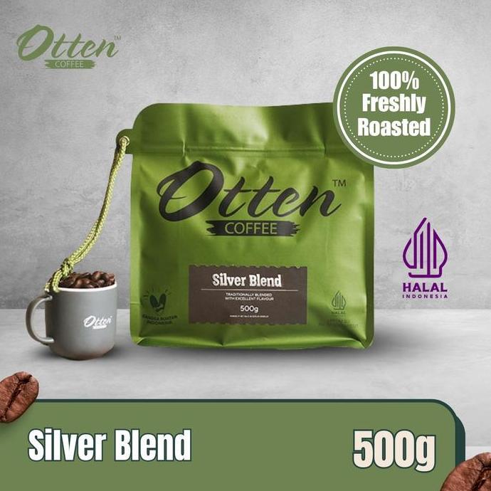 Fresh- Silver Blend 500Gr - Commercial Blend - Biji / Bubuk Kopi Otten Coffee