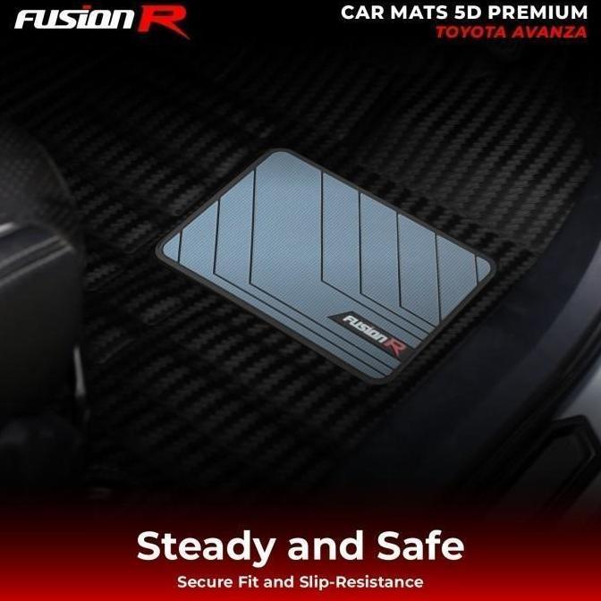 CAOROKY Fusion R Karpet Mobil 5D Avanza Xenia Lama Karpet Lantai Mobil Premium Car Carpet Carbon