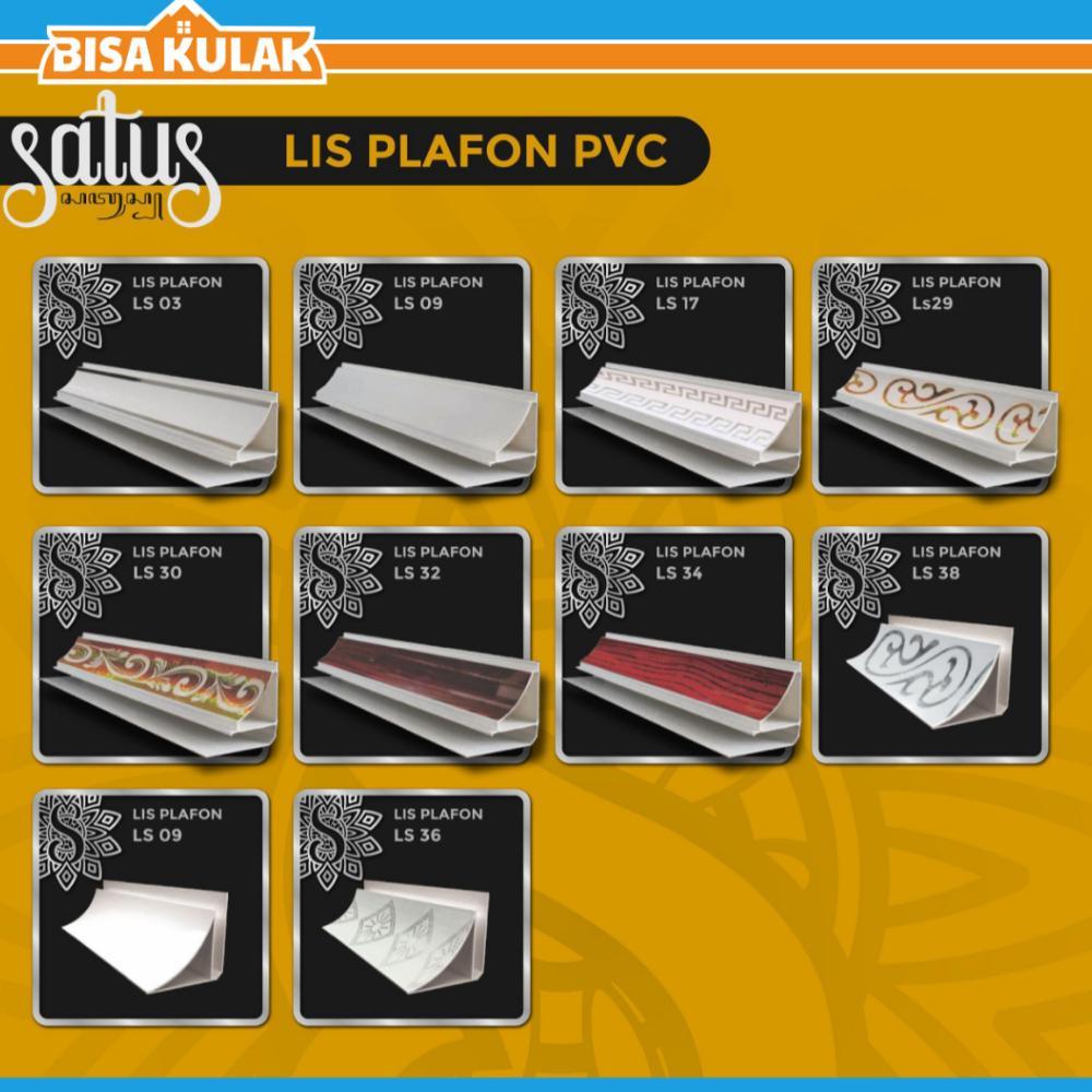 irgi Lis dan Sambungan Plafon PVC 4 meter / Lis Plavon PVC minimalis / Lis Plavon PVC Glossy