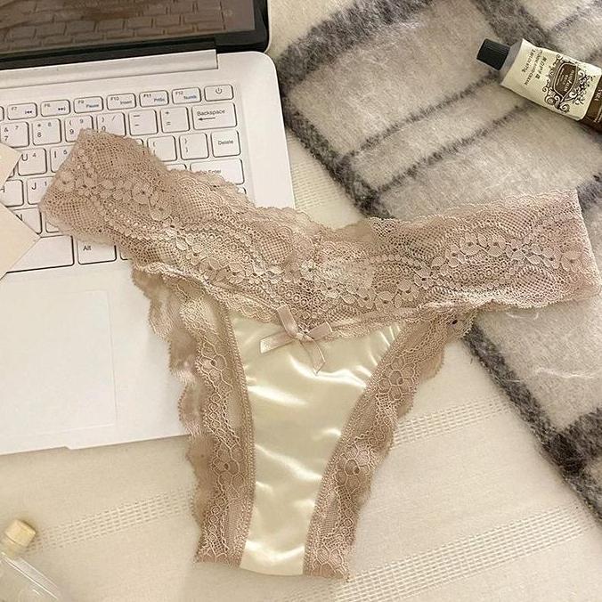 DV61 - Virginia Panties Lace CD Celana Dalam Wanita Renda Brokat Sexy VS Satin Seksi Cewe Lady