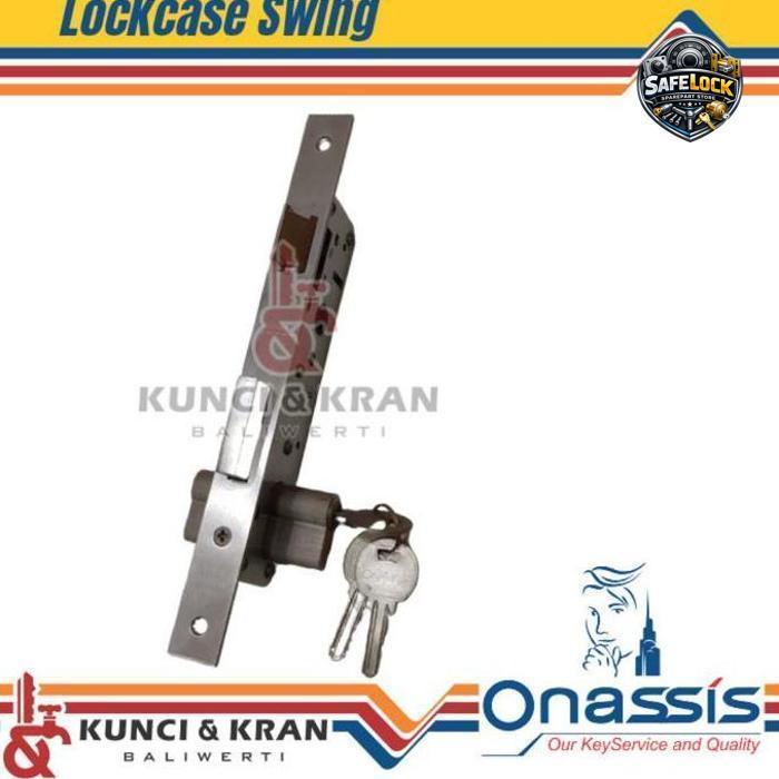 Body kunci Alumunium set Onassis SR + DC SS Kunci lengkap silinder