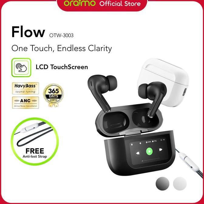 Cezu - Oraimo Flow Otw-3003 Stereo Nirkabel Sesungguhnya V5.3 Enc Ipx4 Headset Super Bass Headphone 
