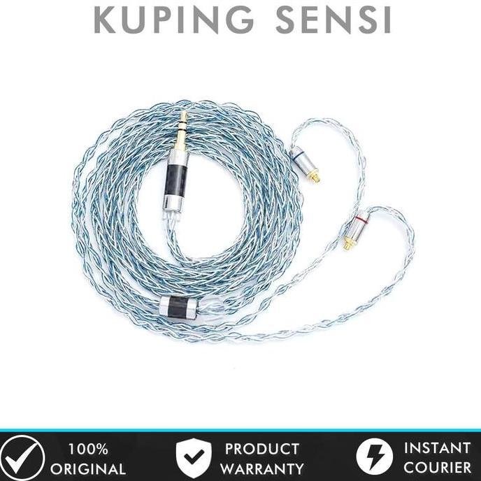 Cezu - Xinhs Rainbow Blue Kabel Upgrade 8 Core For Kz Dq6 Trn Mt1 Pro Cca Cra Ivipq