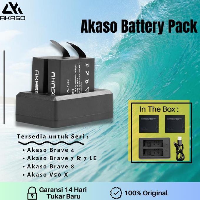 // Akaso Battery Kit For Akaso Action Camera //