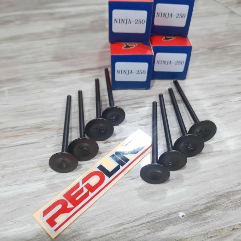 KLEP KELEP KAWASKI NINJA 250 DOBEL PISTON RIKO PART REDLINE SPAREPART