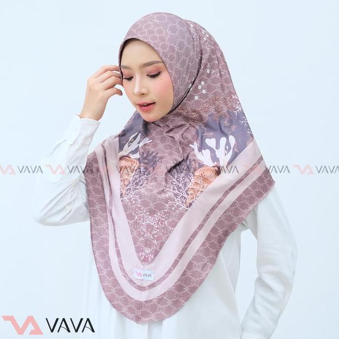 Whwt- Khimar (Non-Pet) Motif Sublime Printing, Kerudung Instant Kekinian, Jilbab Instant Nita, Kerud