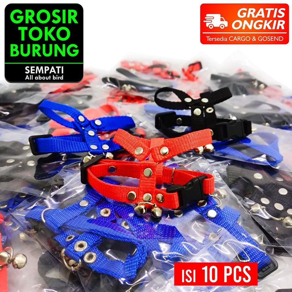 SEMPATI GROSIR Harnes Burung Rompi Baju Parrot Merpati Alap Alap Paruh Bengkok 10 Pcs Harness Hernes