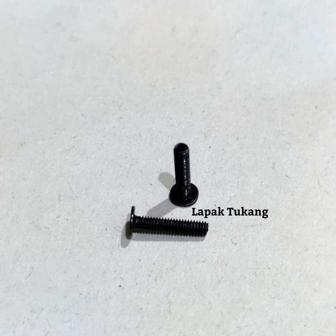 Baut Hitam Cm M2.5X12X5 Baut M2.5X12 D5 Thin Head Flat M2.5 High Quality