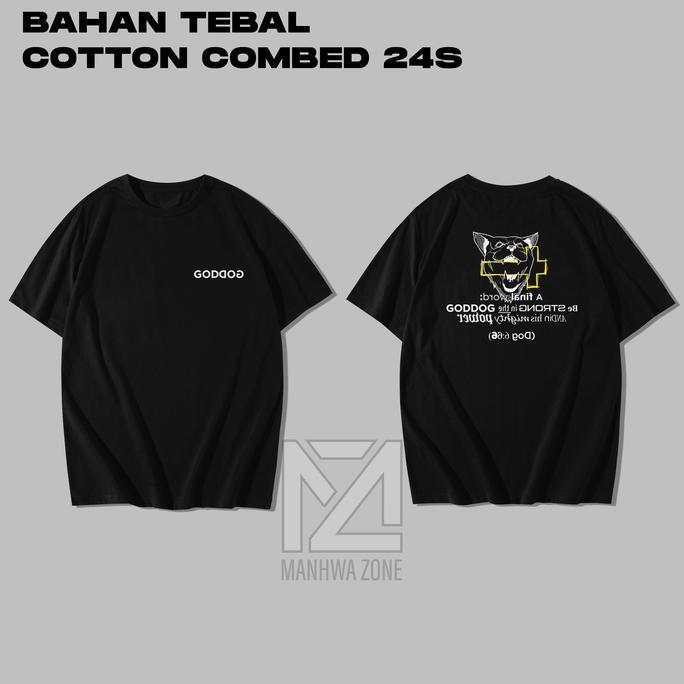 Youngshirt- Kaos Lookism Goddog T Shirt Baju Lookism Goddog Crew