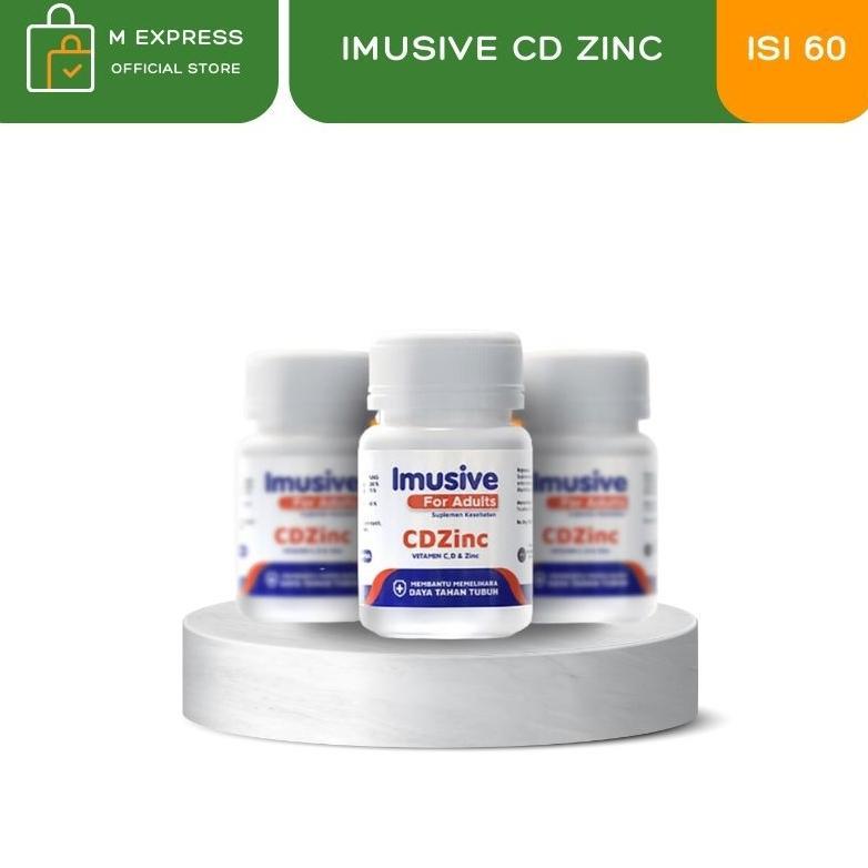 Authentic Product Megamart | Imusive For Adults Cdzinc - Vitamin Daya Tahan Tubuh Imunitas Isi 60 Ka