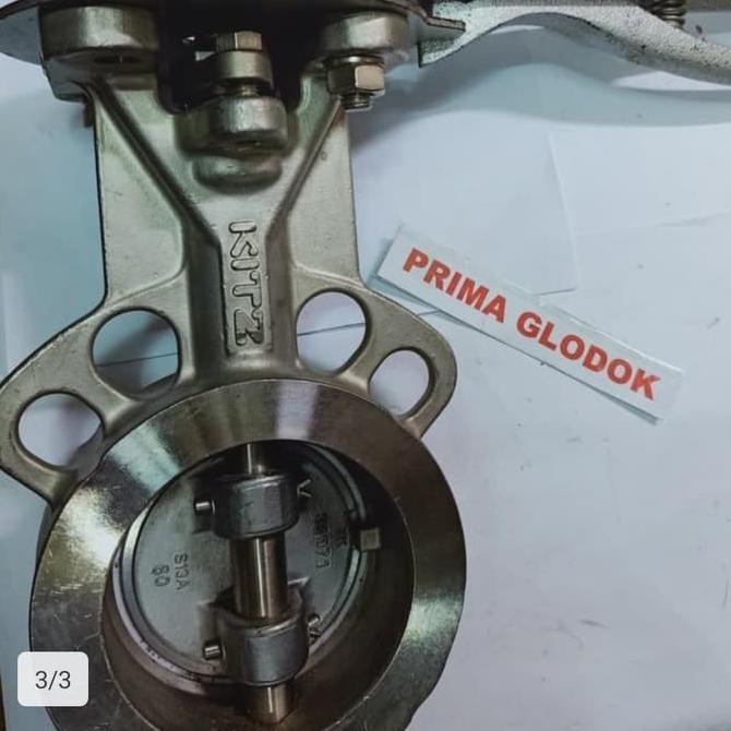 BEBAS ONGKIR - Butterfly valve kitz stainless 4" S13Afig.UB