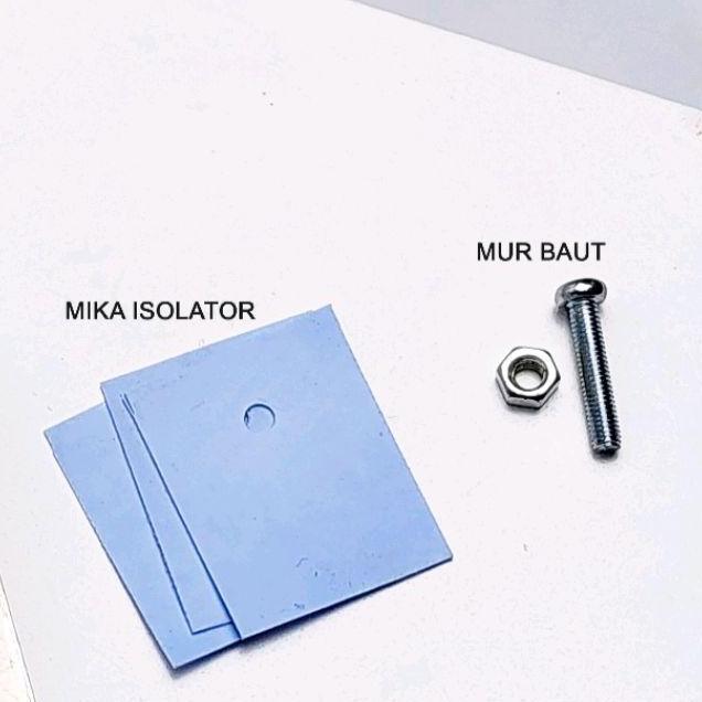 MIKA ISOLATOR TRANSISTOR TO220 TO-220 TO 220 KARET LENGKAP PCMED