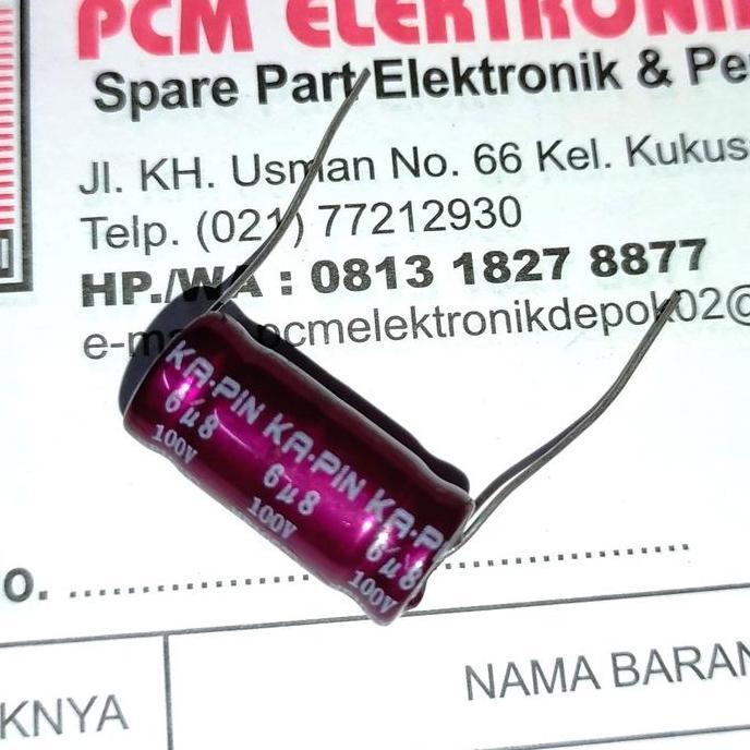 6.8UF 100V 685 100 V 6U8 6.8 UF NON POLAR AUDIO CAPACITOR BEST PCMED