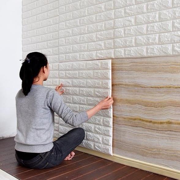Parede - Wallpaper Dinding Bata 3D 70 X 77Cm Wallpaper Keren