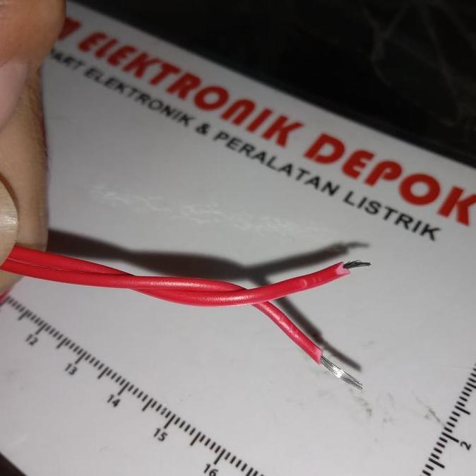 KABEL AWG22X2 AWG 22 X 2 MERAH HITAM PER METER PCMED