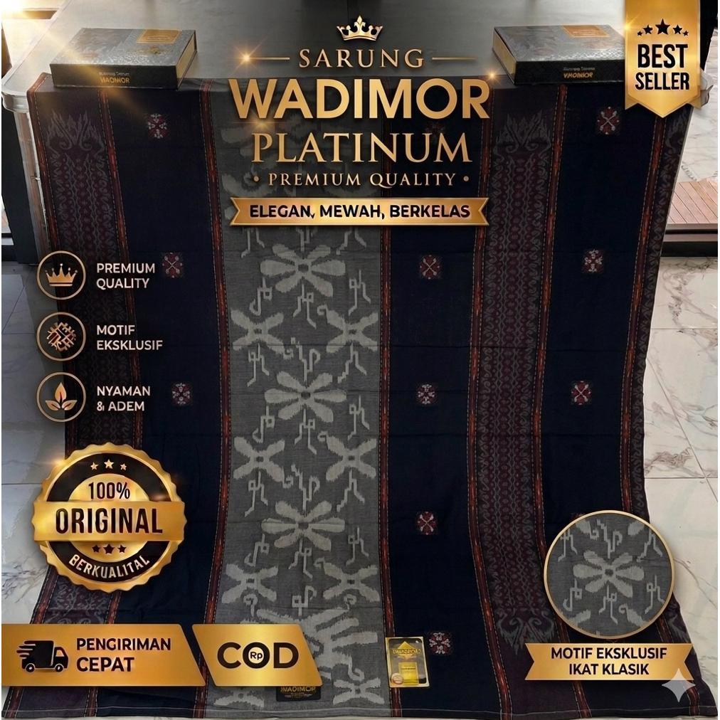 Favorit Sarung Tenun Wadimor Jacquard Antik Classic Songket Motif Timbul Exclusive Terbaru Jacquard 
