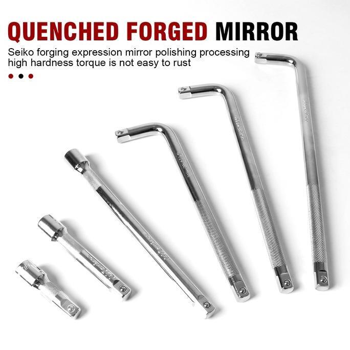 Promo JLD 1/2 Double-end Extension Bar Kunci Shock L Kunci Shock Konektor 3/5/10 inch Gagang Kunci S