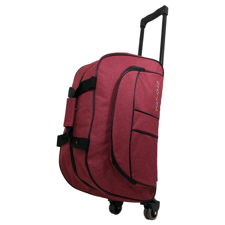Tas Travel Bag Trolley Polo Gear Original 8827 Red