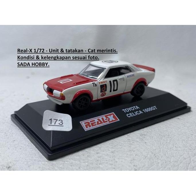 REAL-X 1/72  TOYOTA CELICA 1600GT RED LIVERY UNIT TATAKAN SADHO