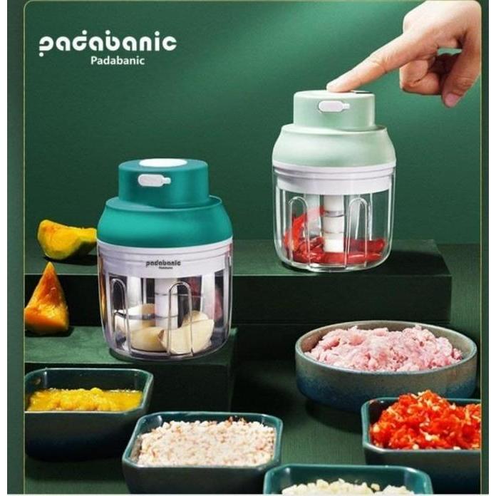 AWOSHE PADABANIC Blender Daging Mini Elektrik Blender Bumbu Dapur Mini Serba