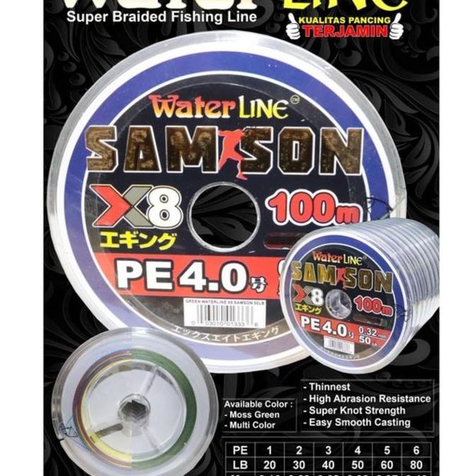 SENAR PE WATERLINE X8 SAMSON 100M