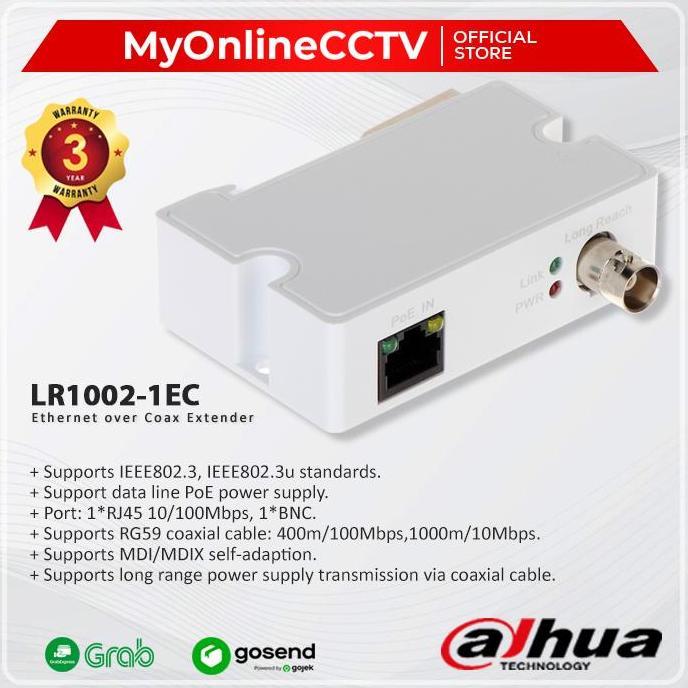 Dahua Lr1002-1Ec Single-Port Long Reach Ethernet Over Coax Extender