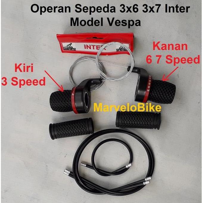 SHIFTER OPERAN SEPEDA 3X6 3X7 MODEL VESPA INTER