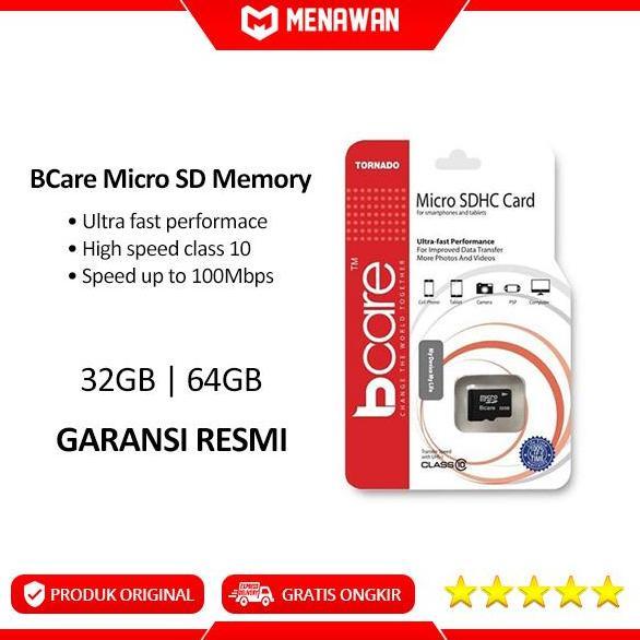 Card- Bcare Micro Sd Memory Card Microsd 32Gb/64Gb Ultra Hh Speed Class 10