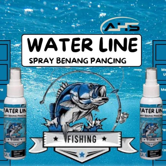 WATER LANE SPRAY SEMPROTAN CAIRAN BENANG PANCING LINE & PE LANGSUNG TENGELAM COCOK UNTUK SEGALA JENI