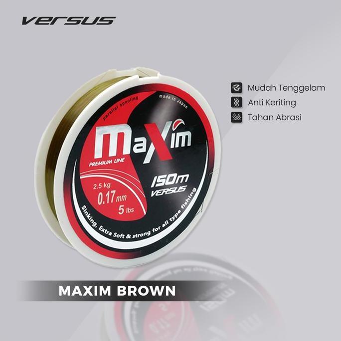 SENAR PANCING VERSUS MAXIM 150M BROWN | SPEED SINKING | EXTRA SOFT PREMIUM LINE