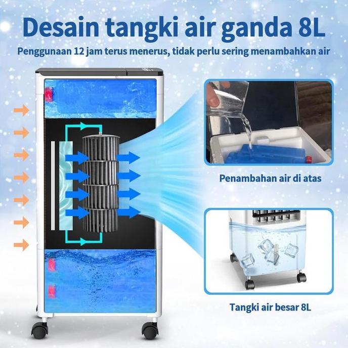 GIVANIMA45 - DL KIPAS PENDINGINTERLARISTERBARU/AIR COOLER AC MINI KIPAS PENDINGIN RUANGAN PORTABLE K