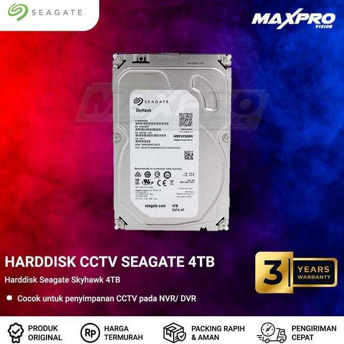 NEW SEAGATE - HDD SEAGATE SKYHAWK 4TB GARANSI 3 TAHUN