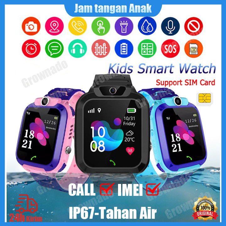 BIG TREND Anti Air IP67 Jam tangan viral anak telepon - anak Gps Digital Smartwatch Display Waterpro