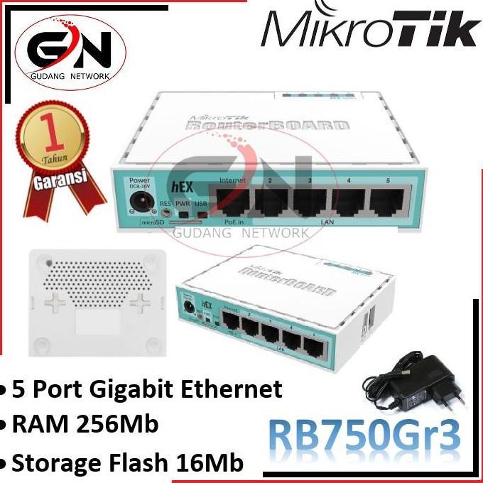 MIKROTIK RB750Gr3 (hEX)/ ROUTER MIKROTIK RB750 GR3 HEX/ RB 750GR3