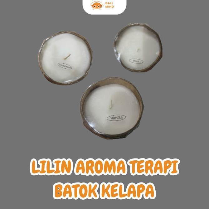 Ready...Ready...Ready...] Tempat Lilin Aromaterapi Batok Kelapa - Wadah Lilin dari Kelapa Lilin Arom