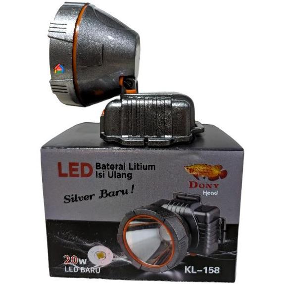 Senter Kepala Dony KL-158 (20 Watt) / Dony Senter Kepala KL158 / KL 158 [Cahaya Putih / Kuning]