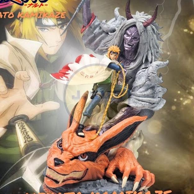 Action Figure Minato Kamikaze Kurama Statue Naruto Clouds Studio