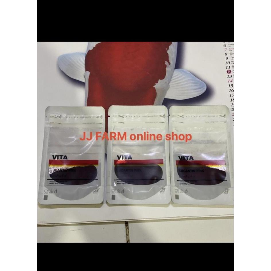 [] Vita lucantin pink carophyl pink jamin original 100% 5gm pewarna ikan